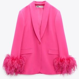 Zara Feather Blazer Ref 8216/707